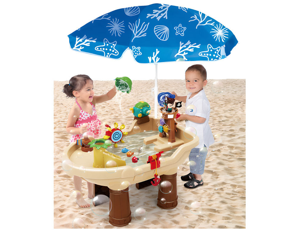 Žaidimų stalas Piratų valtis su muilo burbulais ir priedais