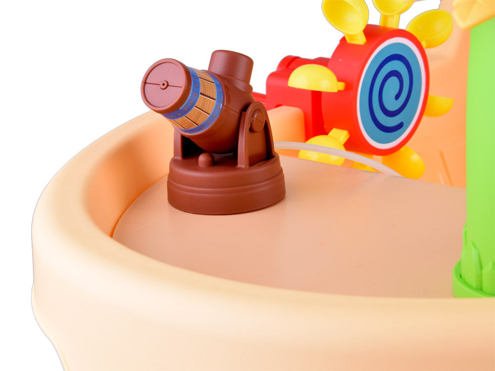 Žaidimų stalas Piratų valtis su muilo burbulais ir priedais