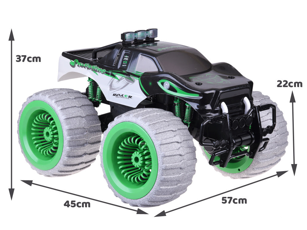 Milžiniškas RC monstras 4x4 su Drift funkcija, žalias