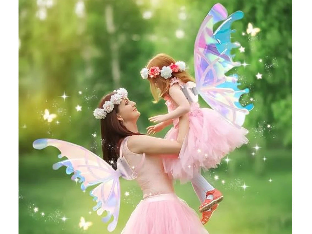 Drugelio sparnai vaikams su šviesos ir garso efektais