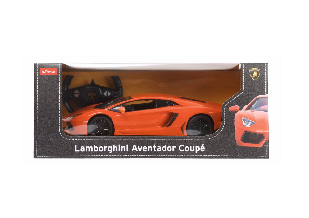 Nuotoliniu būdu valdomas Lamborghini Aventador LP700 automobilis, oranžinis