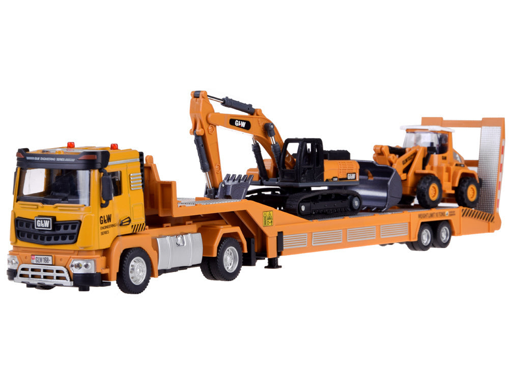 Žaislinės statybinės technikos rinkinys su garso ir šviesos efektais