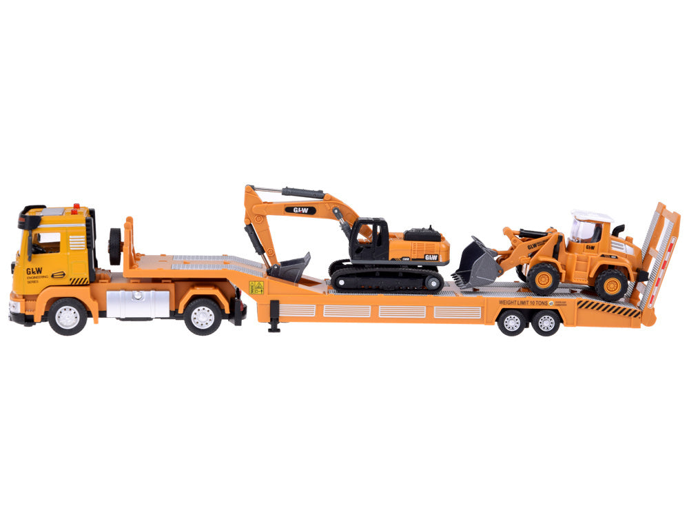 Žaislinės statybinės technikos rinkinys su garso ir šviesos efektais