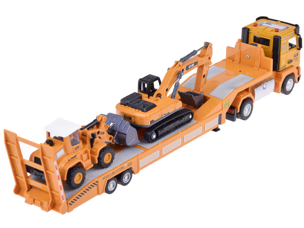 Žaislinės statybinės technikos rinkinys su garso ir šviesos efektais