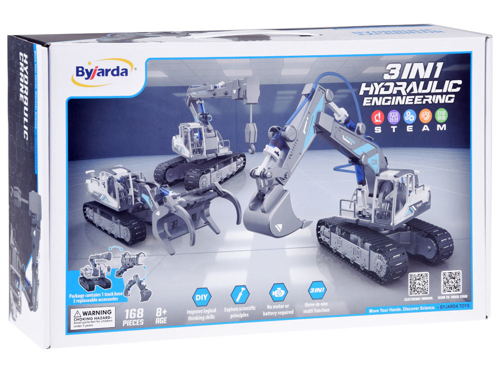 Statybinių mašinų konstruktoriaus rinkinys 3in1 168el