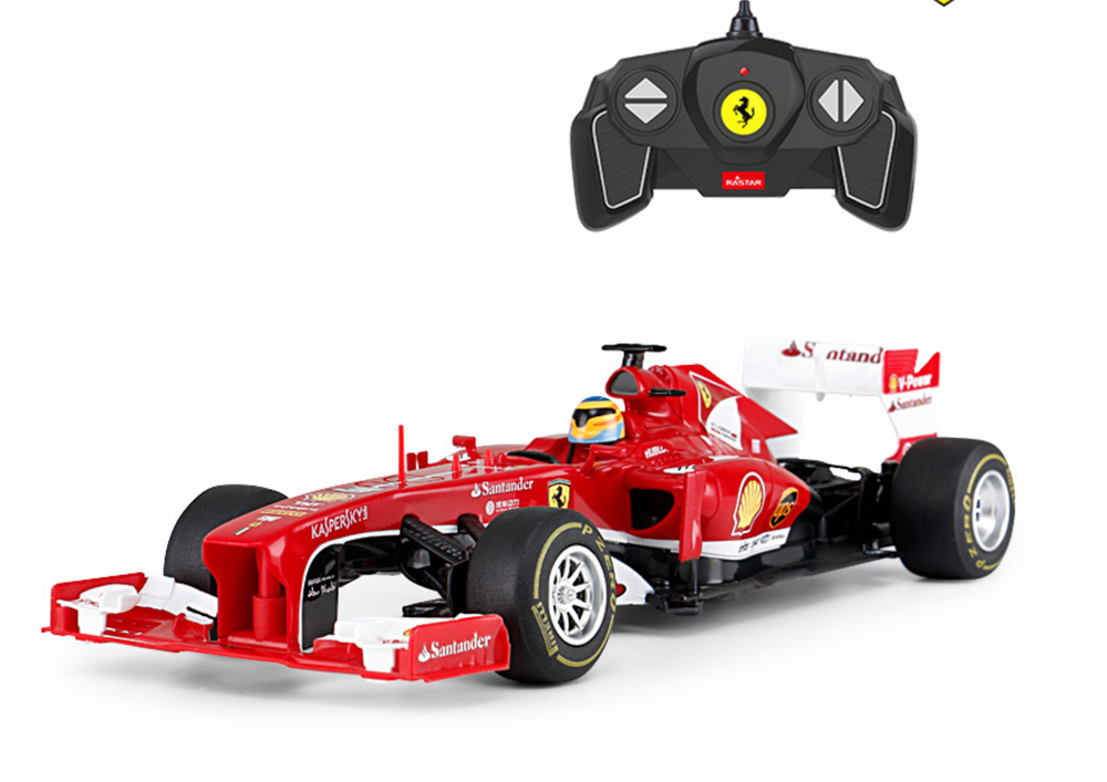 Nuotoliniu būdu valdomas Ferrari F1 automobilis, raudonas
