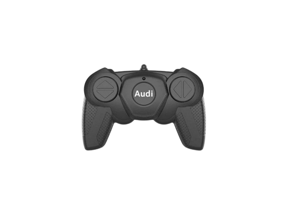 Nuotoliniu būdu valdomas sportinis Audi R8 automobilis, baltas