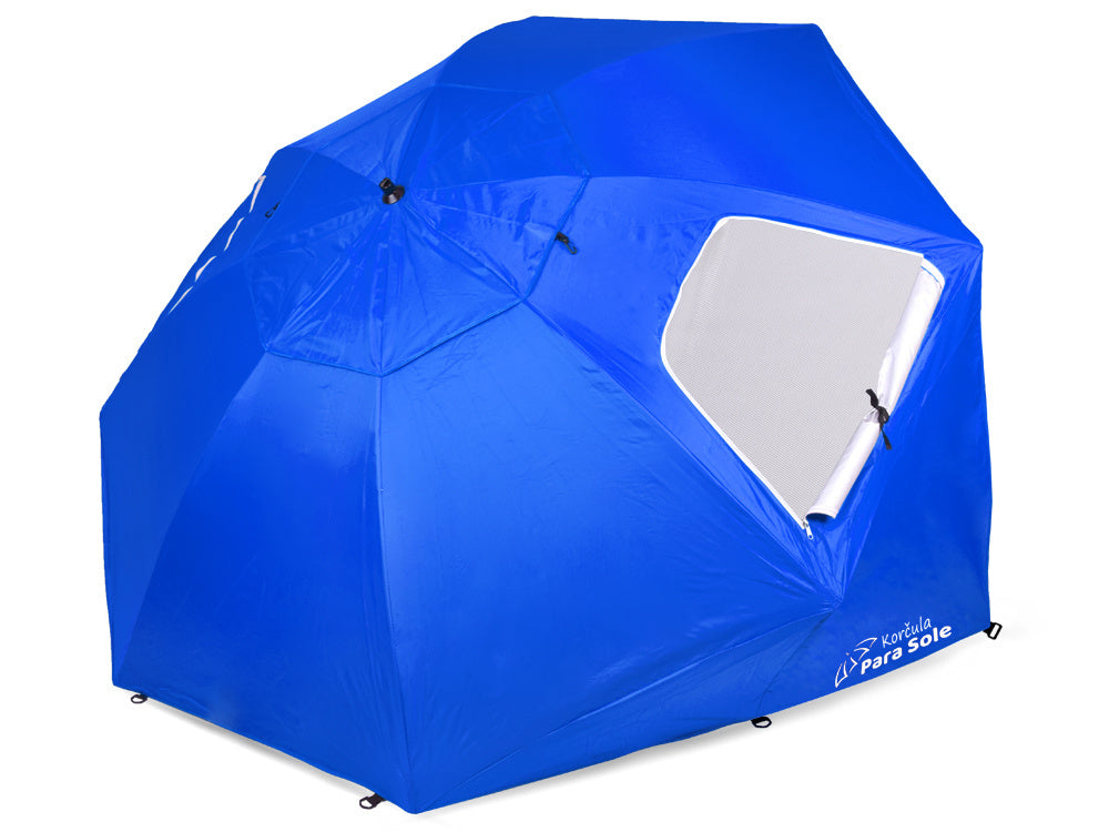 Paplūdimio skėtis UPF 50+, mėlynas