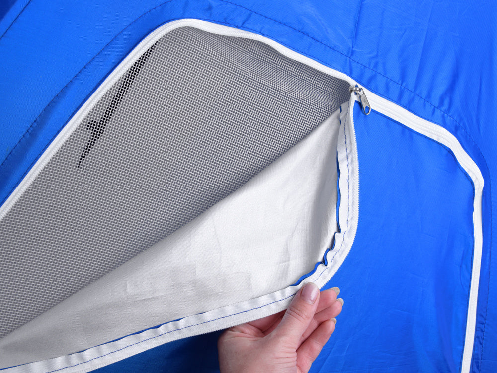 Paplūdimio skėtis UPF 50+, mėlynas