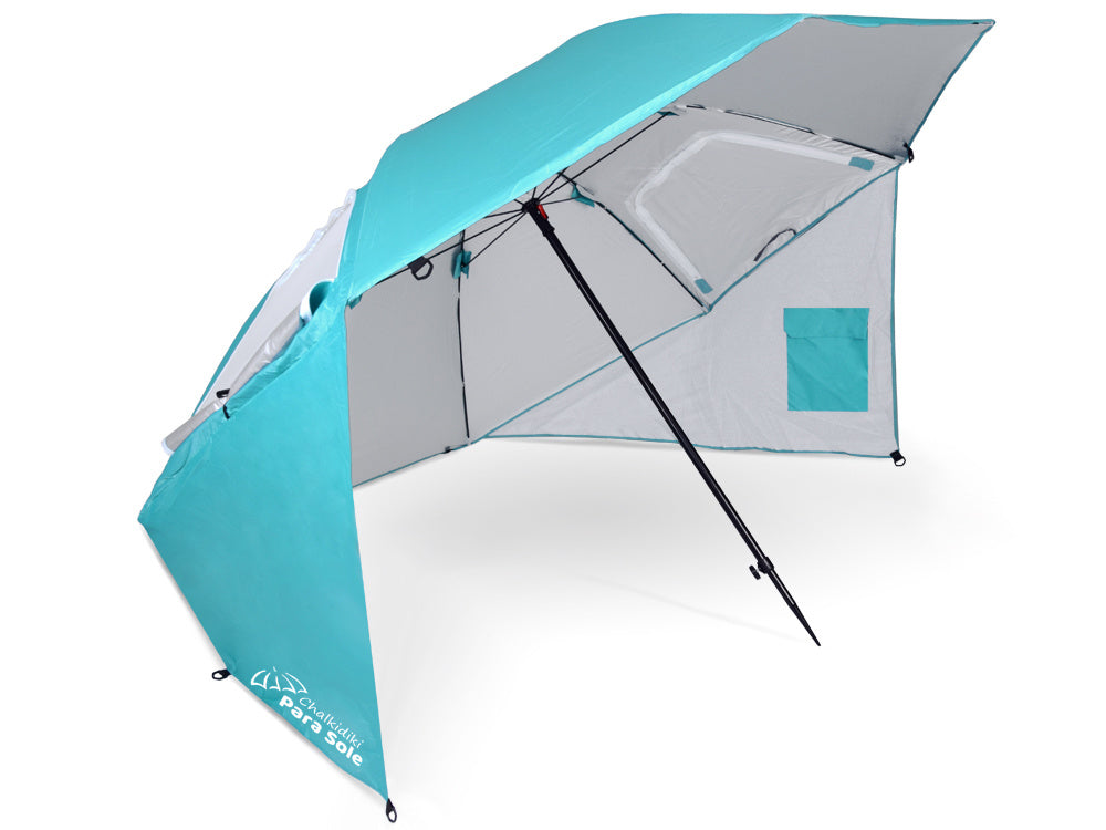 Paplūdimio skėtis UPF 50+, žydras