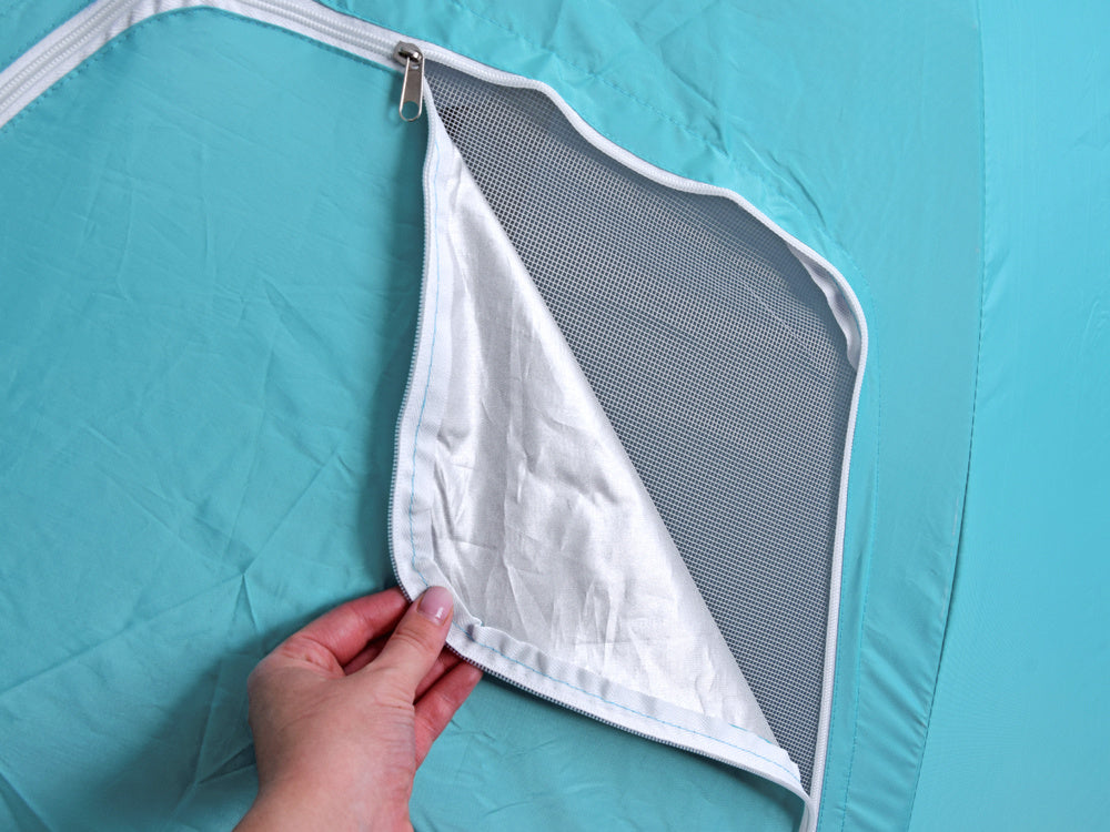 Paplūdimio skėtis UPF 50+, žydras