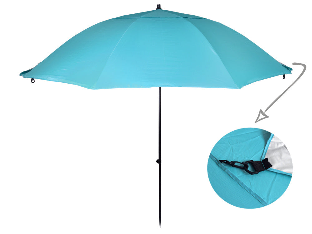 Paplūdimio skėtis UPF 50+, žydras