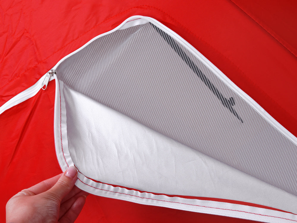 Paplūdimio skėtis UPF 50+, raudonas