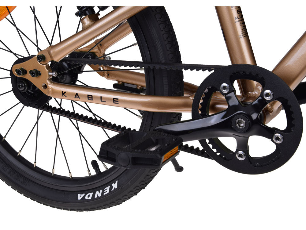 Vaikiškas dviratis Gold Kable-Belt 18", auksinis, RoyalBaby