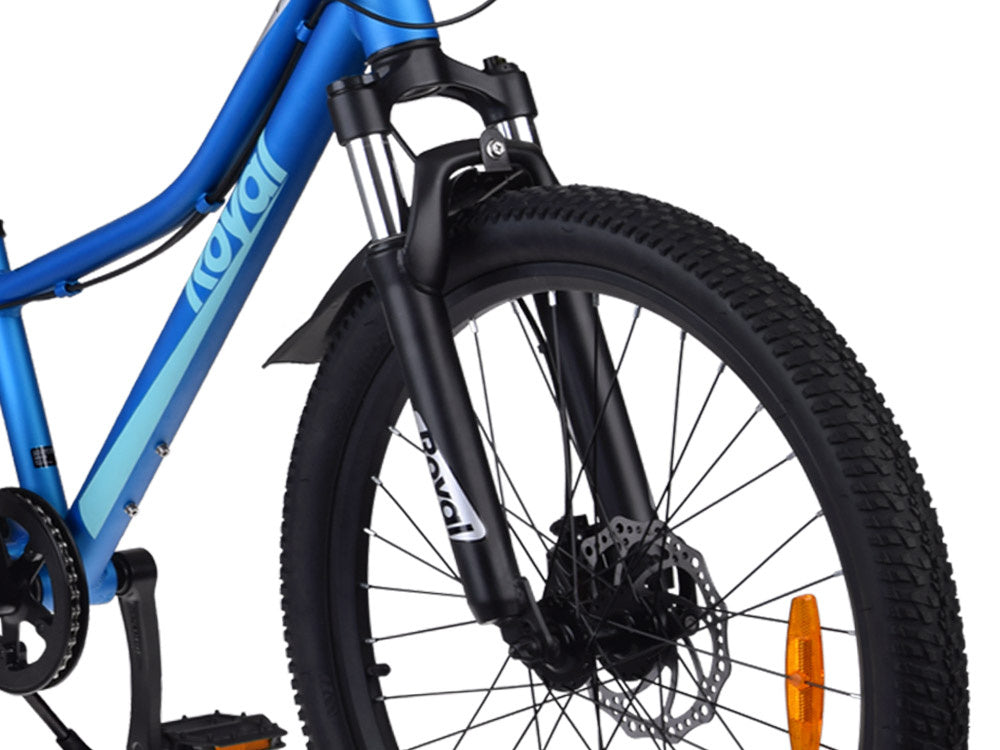 Dviratis vaikams ir paaugliams 24" STUDENT BICYCLE, mėlynas, Royal Baby