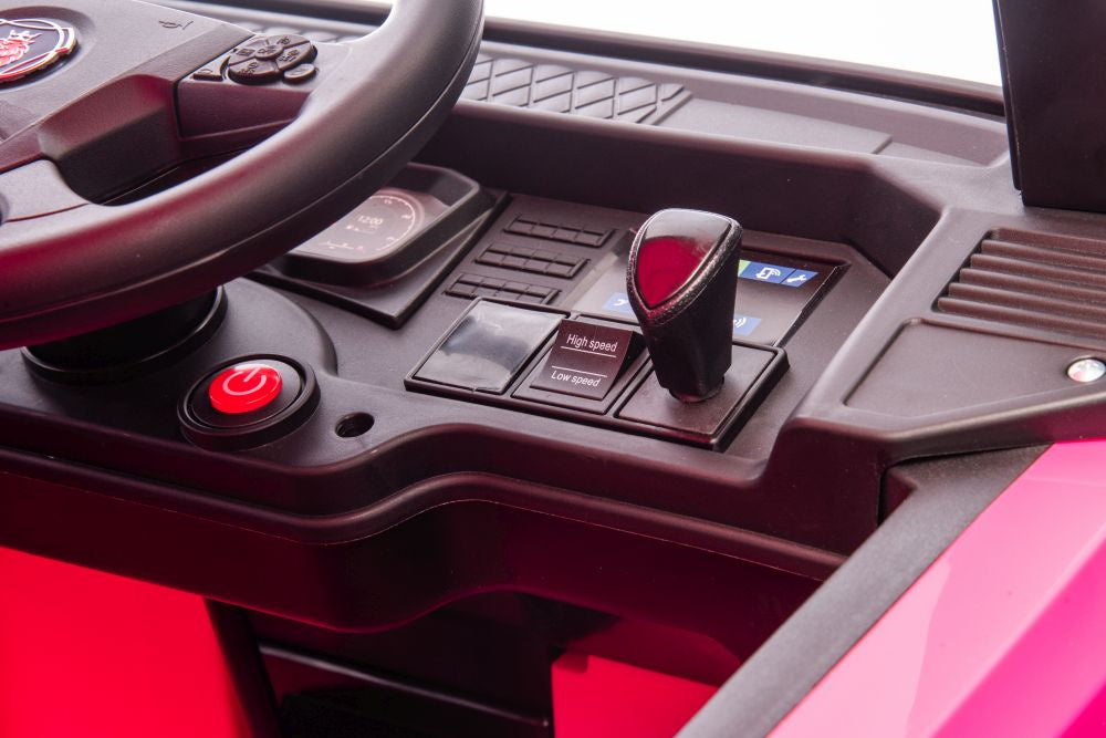 Elektrinis sunkvežimis vaikams Scania 500R HL698 4x4, rožinis