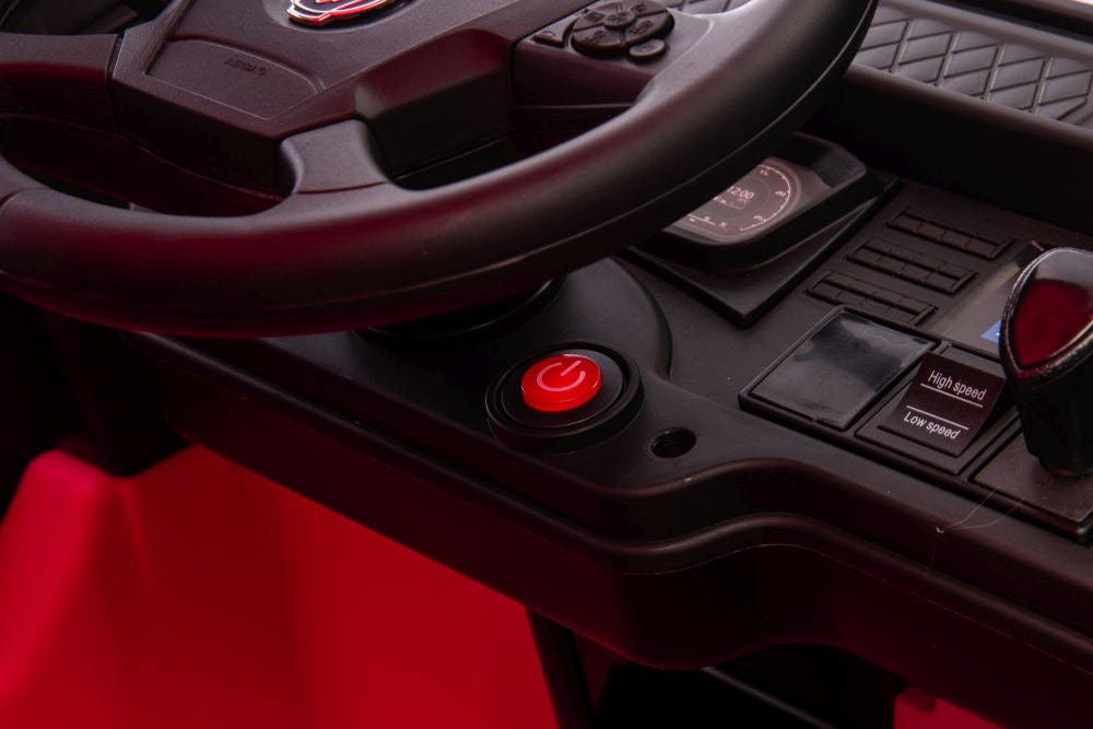 Elektrinis sunkvežimis vaikams Scania 500R HL698 4x4, rožinis