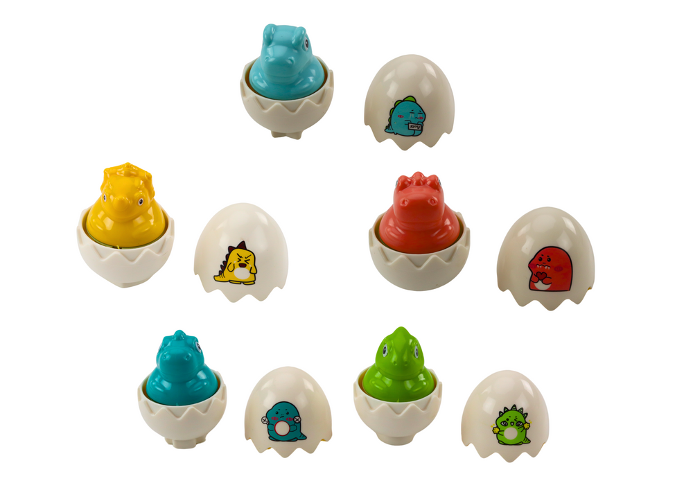 Edukacinis dinozaurų kiaušinių rinkinys 6 vnt.