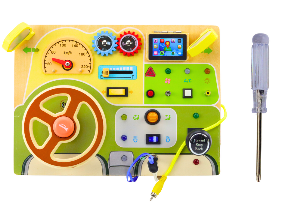 Medinė sensorinė manipuliacinė lenta