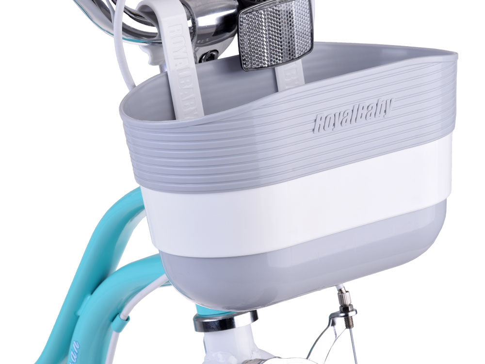 Vaikiškas dviratis 14" Little Swan su papildomais ratukais, žydras, Royal Baby