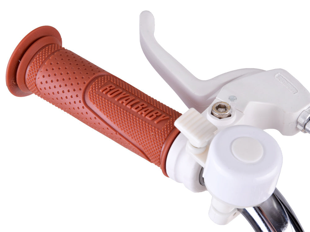 Vaikiškas dviratis 16" su papildomais ratais, geltonas, Royal Baby