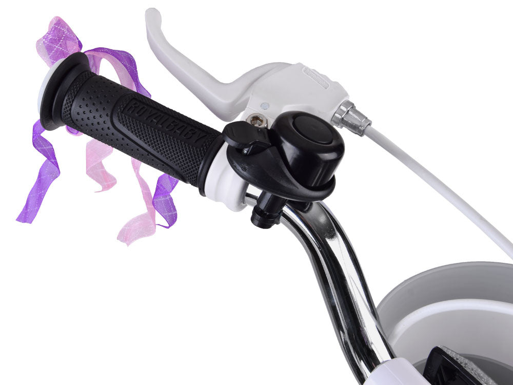 Vaikiškas dviratis 18" su papildomais ratais, žydra, Royal Baby