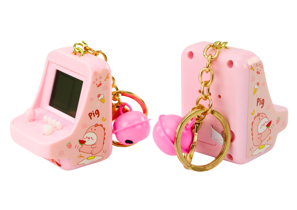 Kišeninis elektroninis žaidimas „Tetris“, rožinis