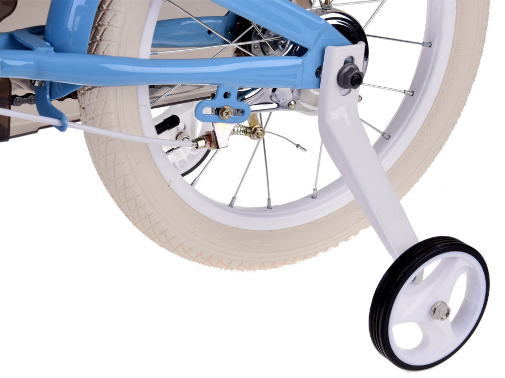 Vaikiškas dviratis 16" MACARON su papildomais ratas, Royal Baby