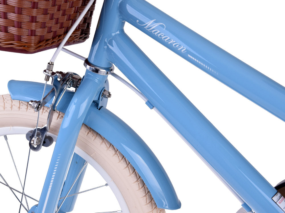 Vaikiškas dviratis 16" MACARON su papildomais ratas, Royal Baby