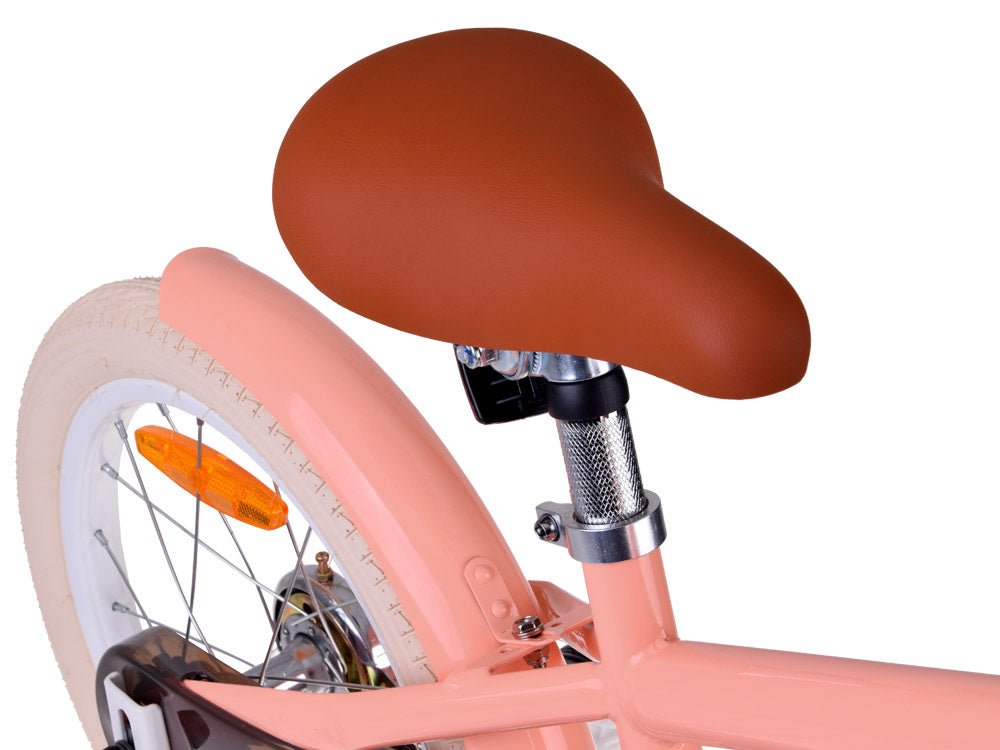 Vaikiškas dviratis 16" MACARON su papildomais ratas, rožinis, Royal Baby