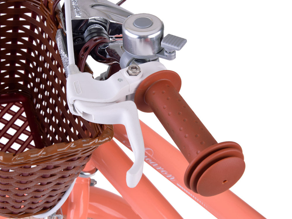 Vaikiškas dviratis 16" MACARON su papildomais ratas, rožinis, Royal Baby