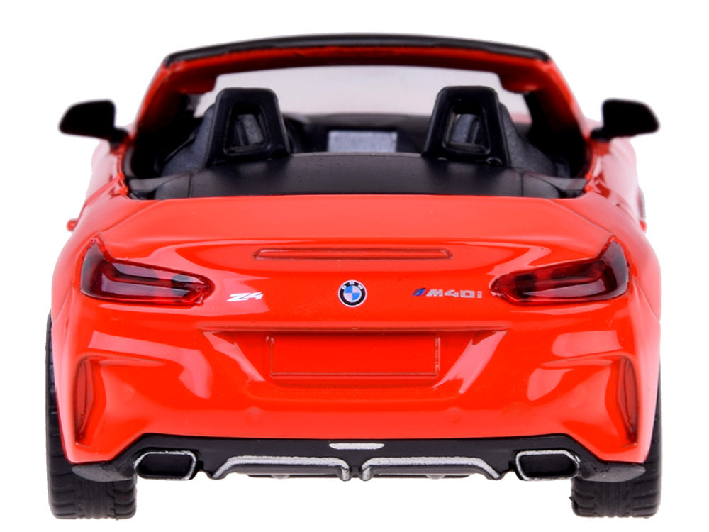 Metalinis automobilio BMW Z4 M40i modelis su šviesos ir garso efektais, raudona