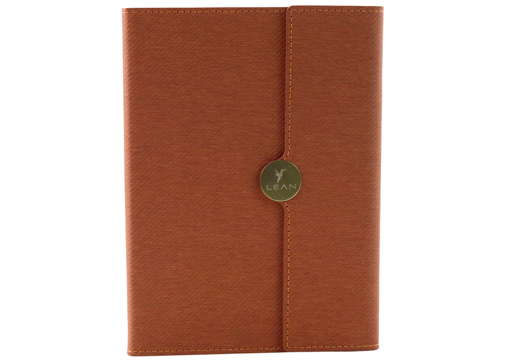 Užrašų knygutė su magnetu A5, ruda