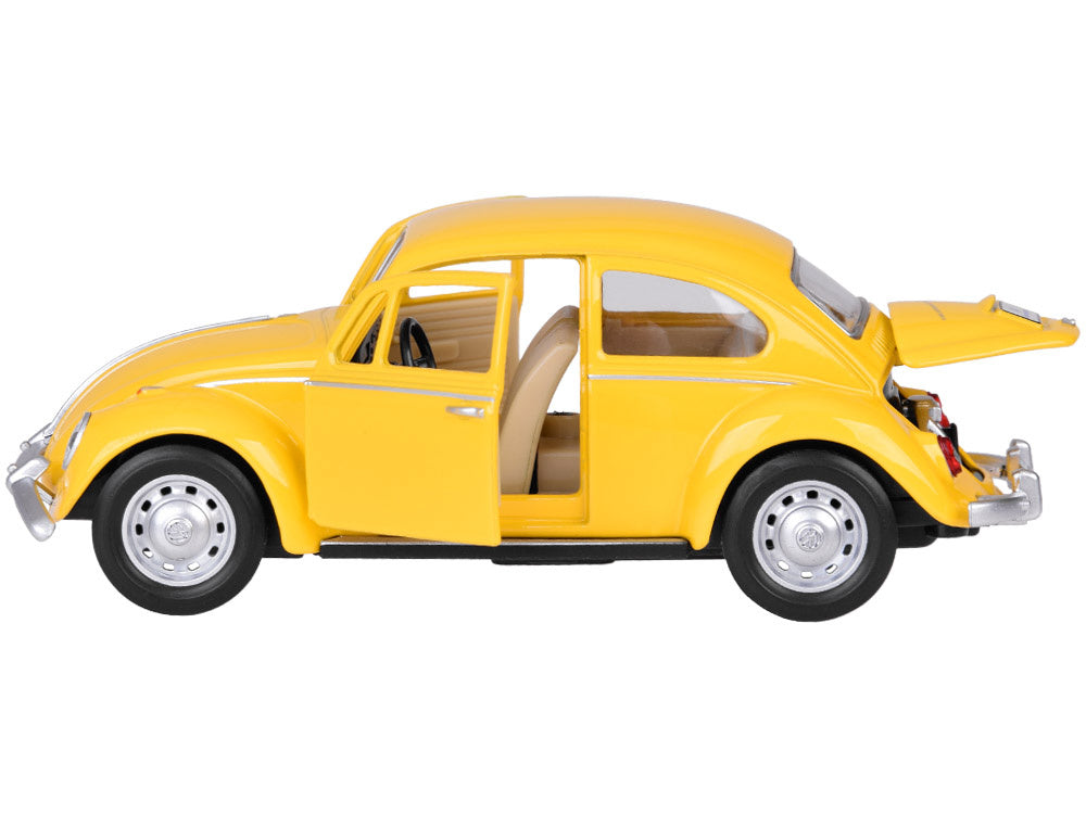 Metalinis automobilio Volkswagen Classical Beetle modelis su šviesos ir garso efektais