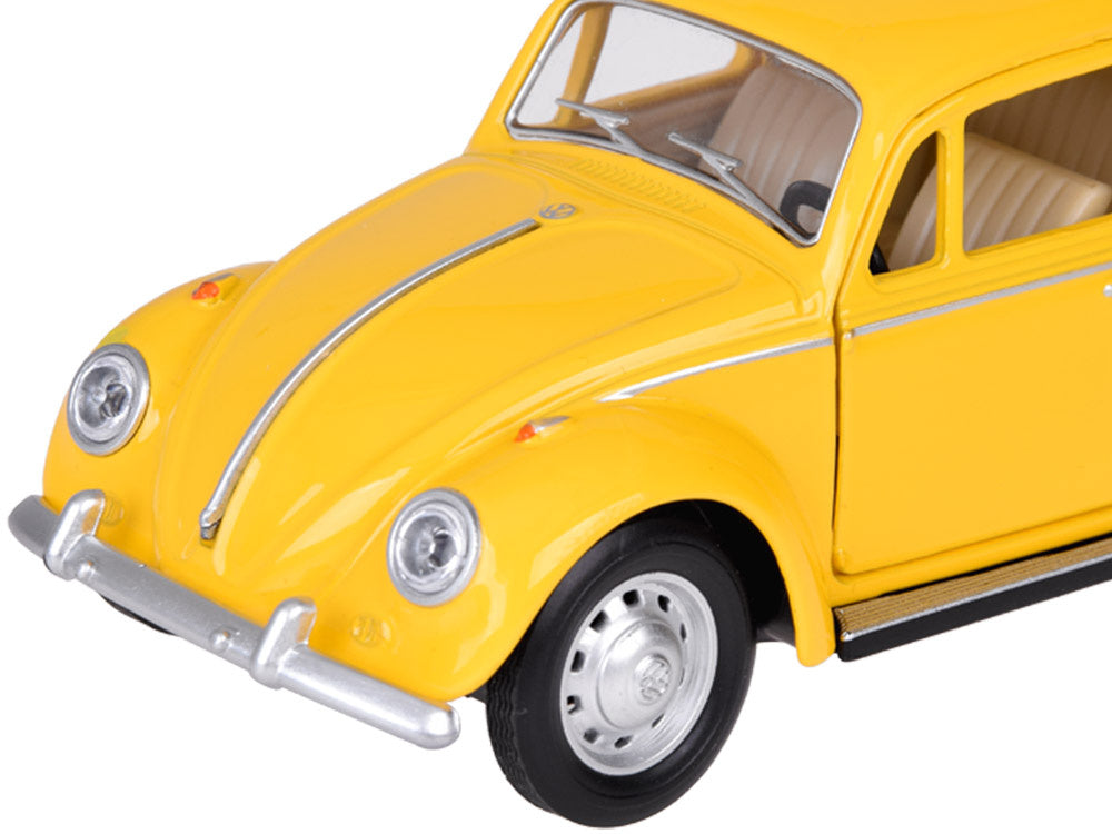 Metalinis automobilio Volkswagen Classical Beetle modelis su šviesos ir garso efektais