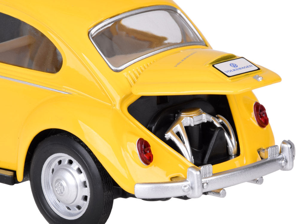 Metalinis automobilio Volkswagen Classical Beetle modelis su šviesos ir garso efektais