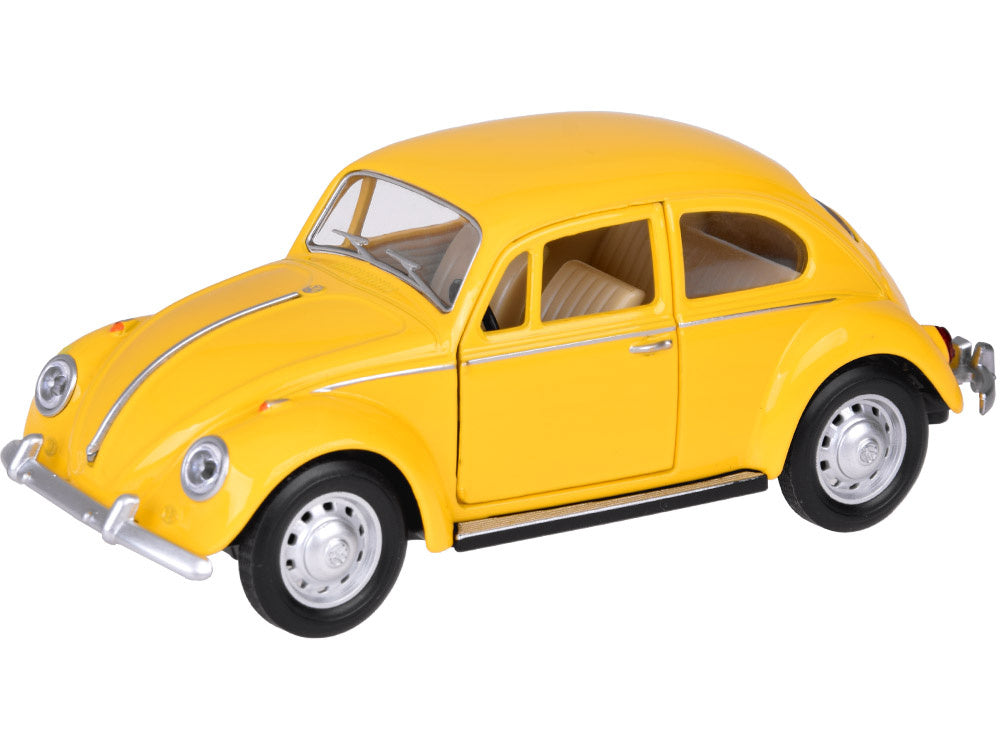 Metalinis automobilio Volkswagen Classical Beetle modelis su šviesos ir garso efektais