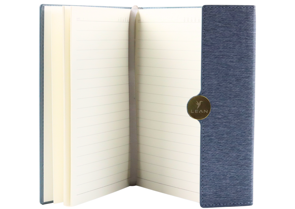 Užrašų knygutė su magnetu A5, pilka