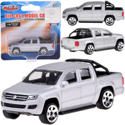 Metalinis automobilio Volkswagen Amarok modelis, sidabrinis
