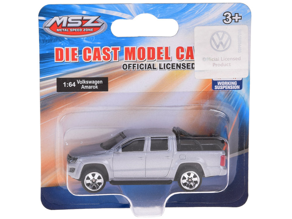 Metalinis automobilio Volkswagen Amarok modelis, sidabrinis