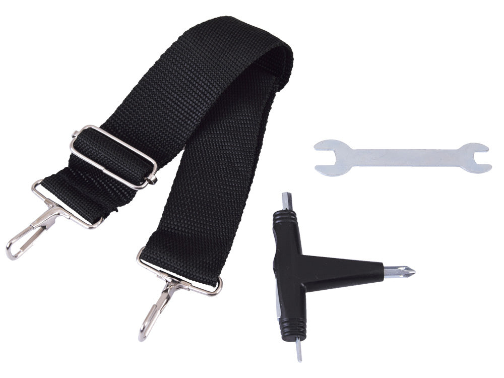 Sulankstomas paspirtukas su rankiniais stabdžiais, juodas