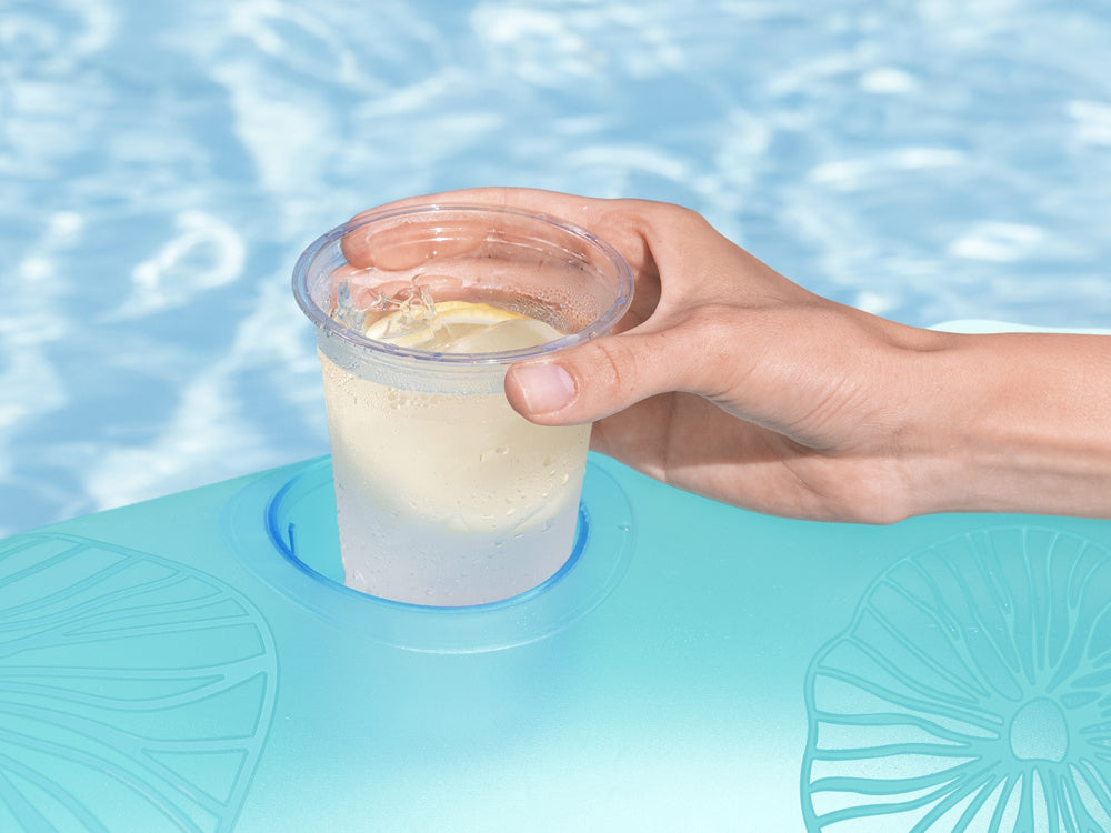 Pripučiamas ratas su atlošu 107cm, mėlynas, Bestway