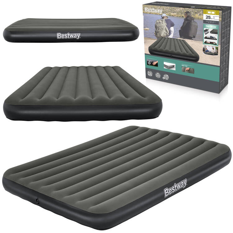 Dvivietis pripučiamas čiužinys 203x152x25cm „Queen Tritech“, Bestway