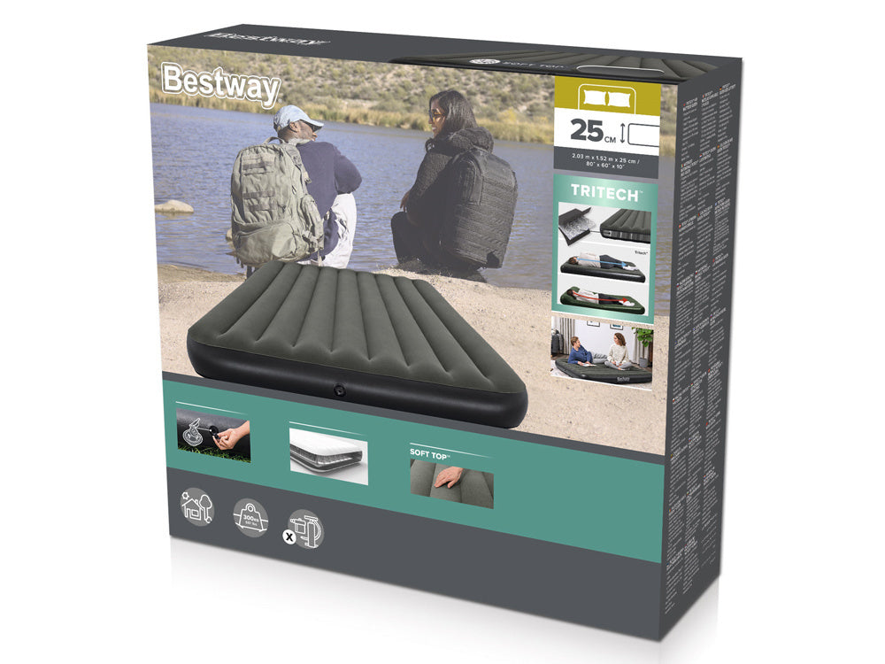 Dvivietis pripučiamas čiužinys 203x152x25cm „Queen Tritech“, Bestway