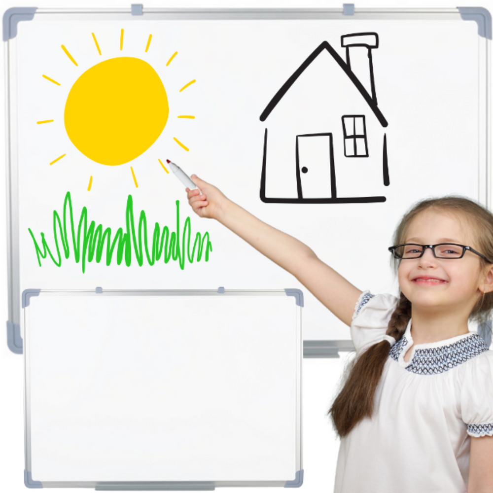 Magnetinė lenta 90x60cm, balta