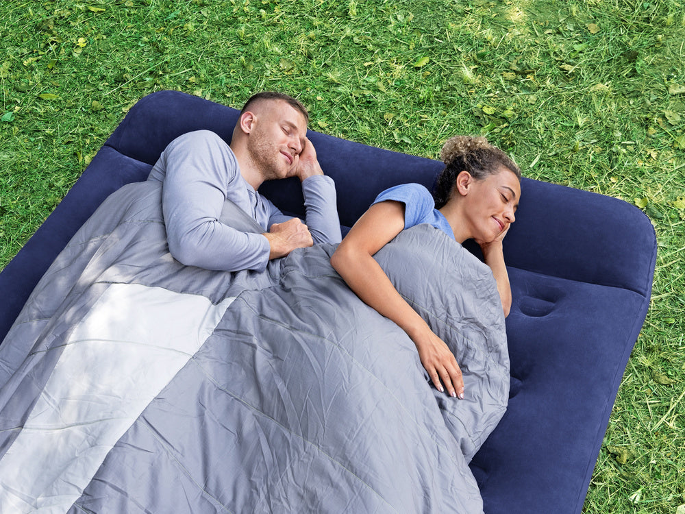 Dvivietis pripučiamas čiužinys su įmontuotu siurbliu 203x152x28cm, Bestway