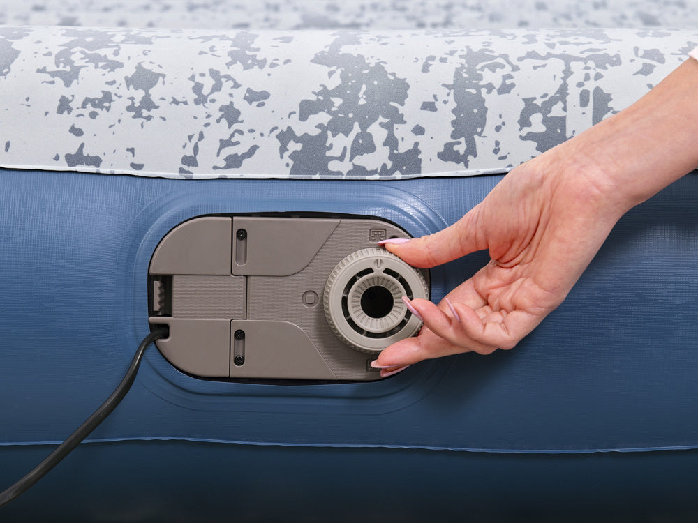 Dvivietis veliūrinis pripučiamas čiužinys 203x152x30cm, Bestway