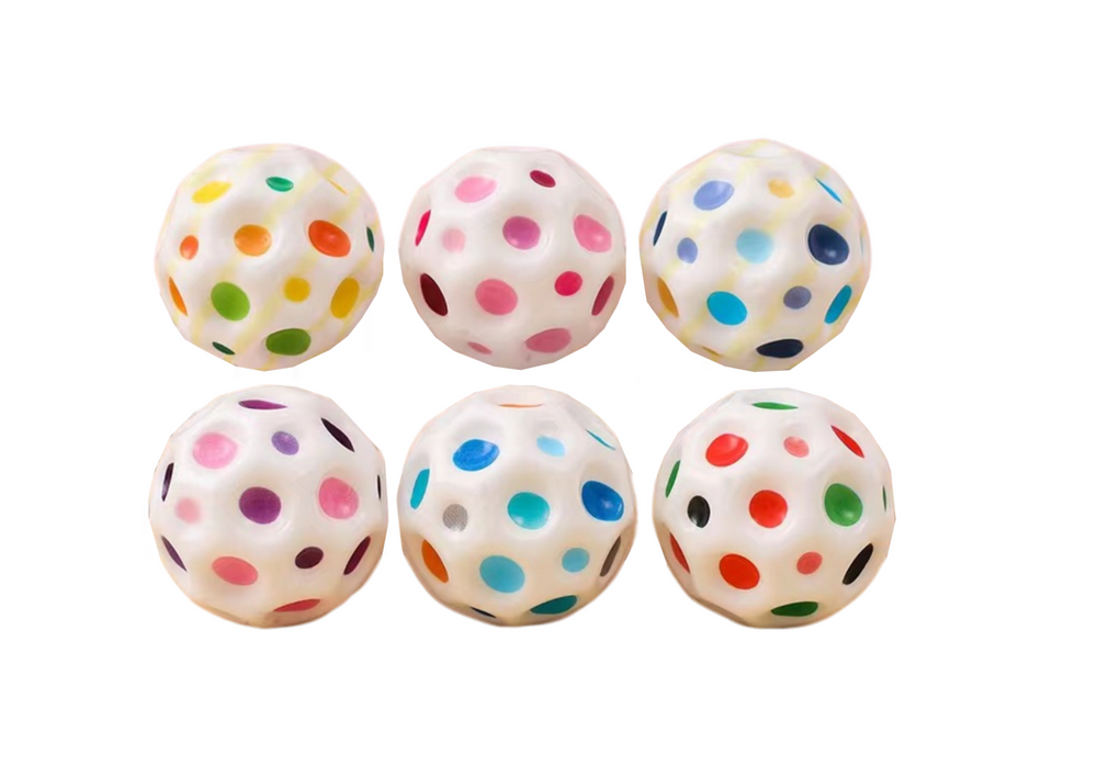 Šokinėjantis kamuolys 7 cm, baltas