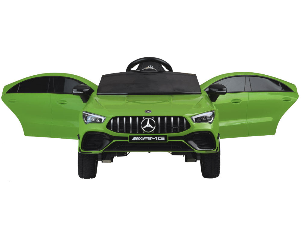 Vienvietis elektromobilis Mercedes AMG CLA 45s, žalias