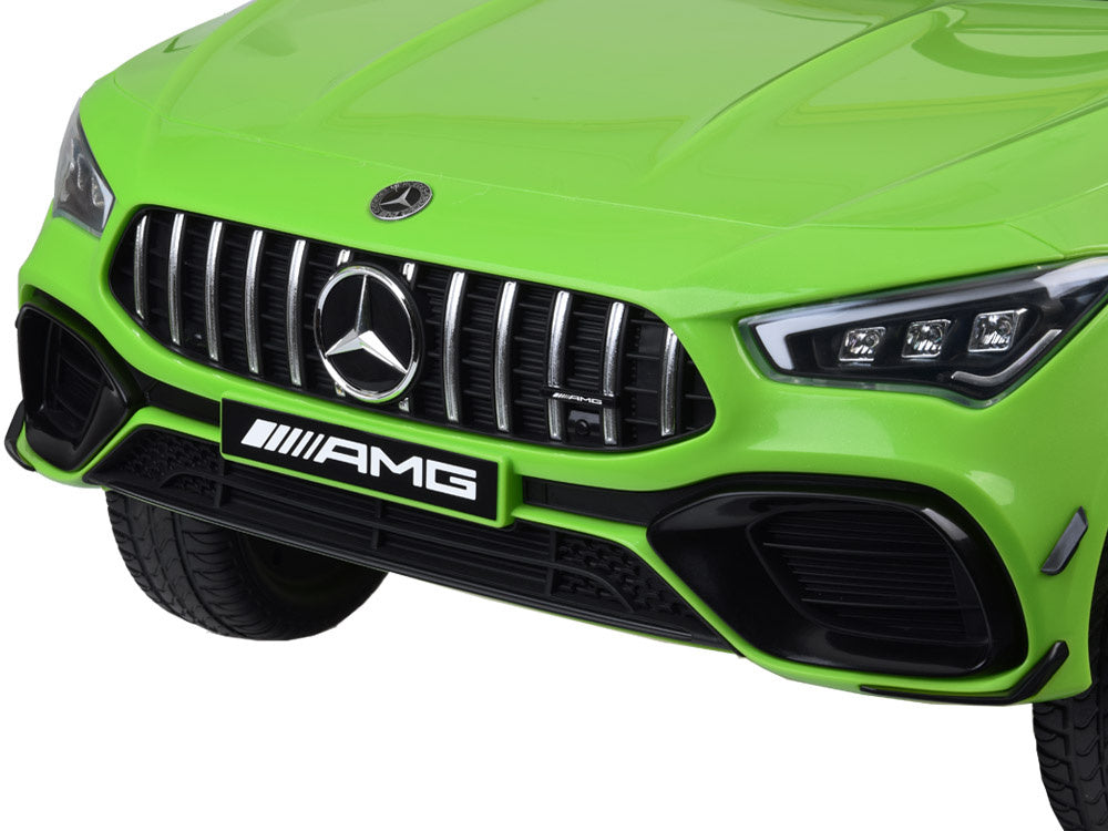 Vienvietis elektromobilis Mercedes AMG CLA 45s, žalias